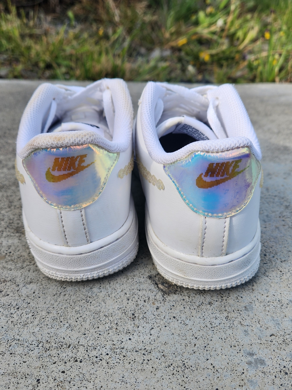 Iridescent Pixel Swoosh Nike Airforce 1 - Picture 2 of 4